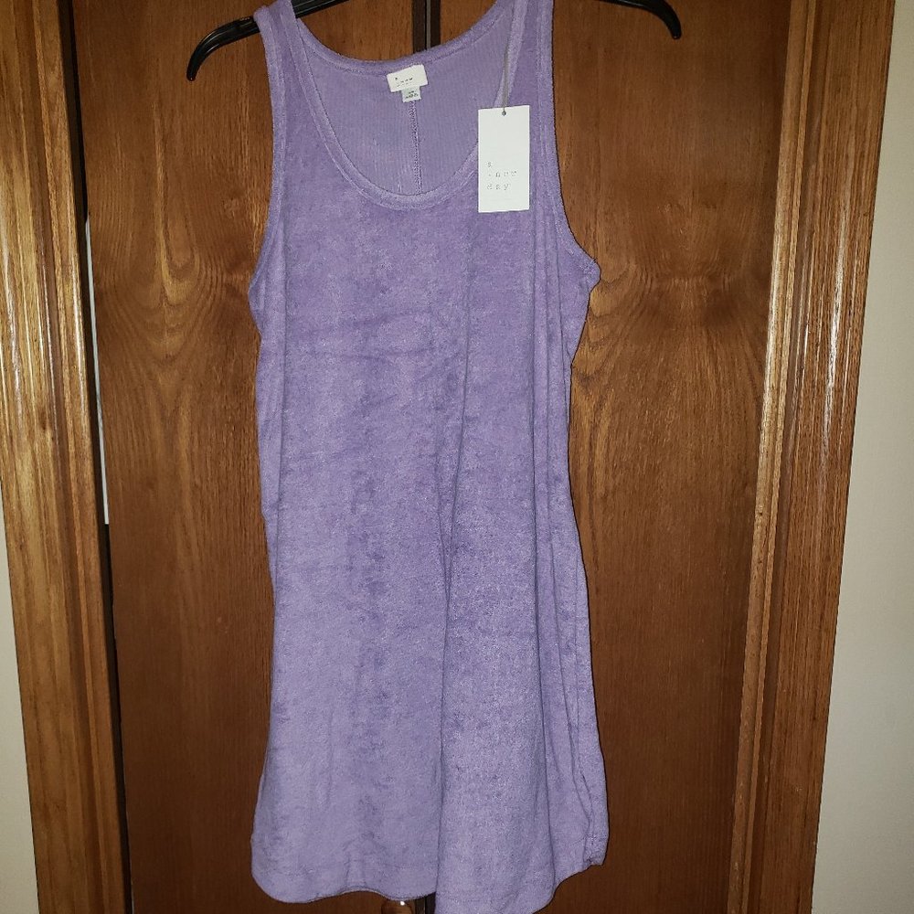 A New Day Purple French Terry Swimsuit Coverup